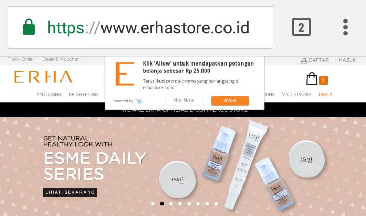 Beli secara online produk ERHA di Erhastore.
